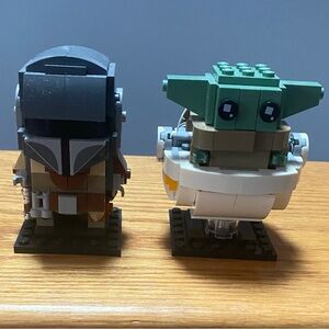 LEGO BrickHeadz Mandalorian & The Child (Grogu) – Built Figures